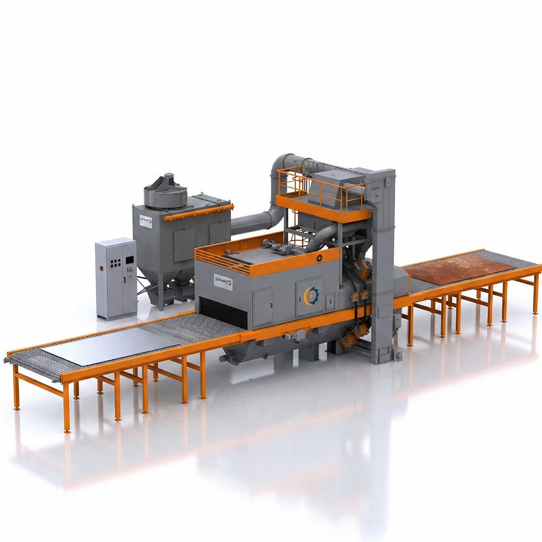 Çelik Hasır Tünel Kumlama Makinası