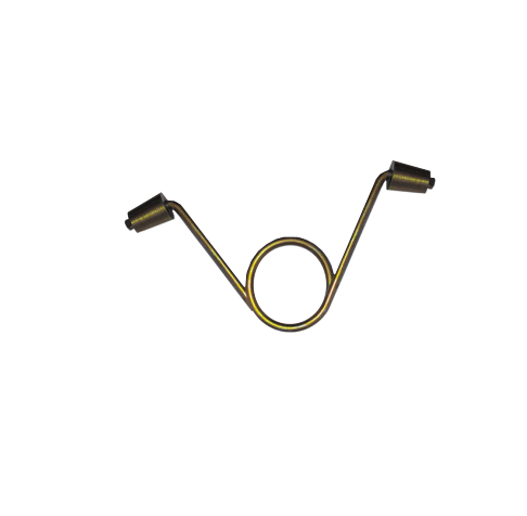 Shot blasting machine track link spring